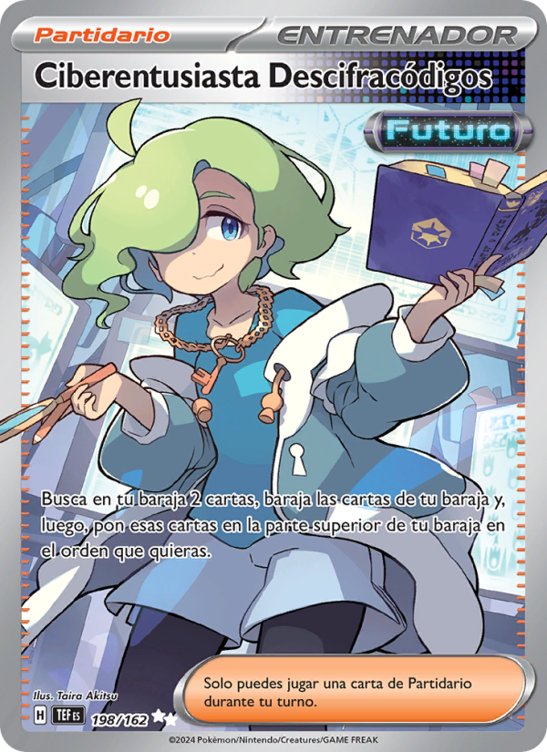 Ciberentusiasta Descifracódigos 198 — Temporal Forces (Spanish Pokémon TCG card)
