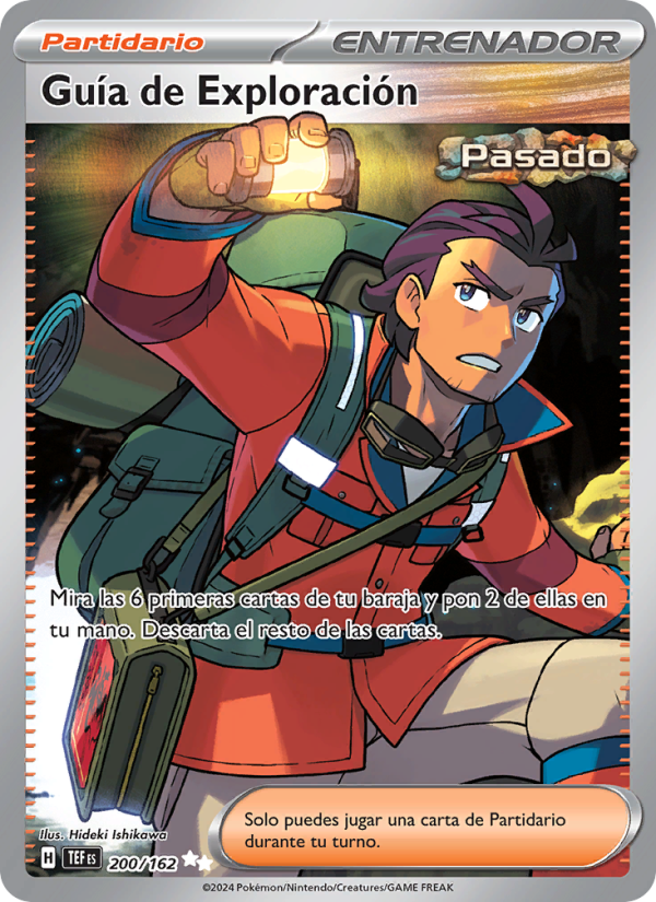 Guía de Exploración 200 — Temporal Forces (Spanish Pokémon TCG card)