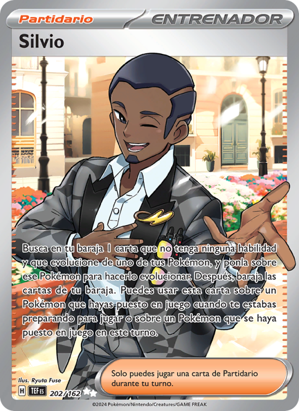 Silvio 202 — Temporal Forces (Spanish Pokémon TCG card)
