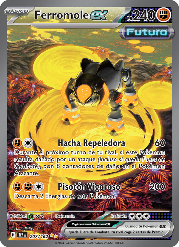 Ferromole ex 207 — Temporal Forces (Spanish Pokémon TCG card)