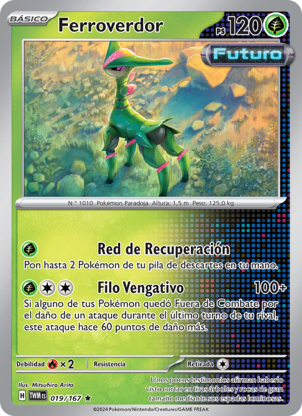 Ferroverdor 019 — Twilight Masquerade (Spanish Pokémon TCG card)