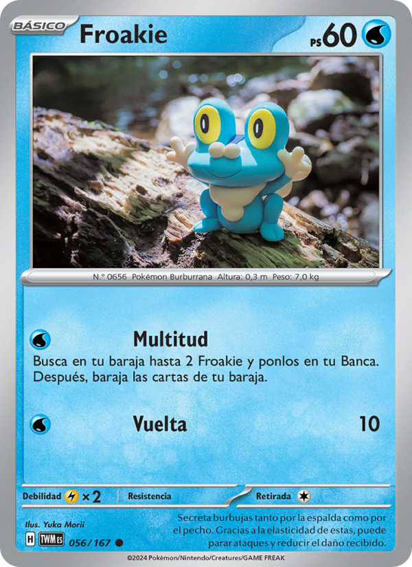 Froakie 056 — Twilight Masquerade (Spanish Pokémon TCG card)