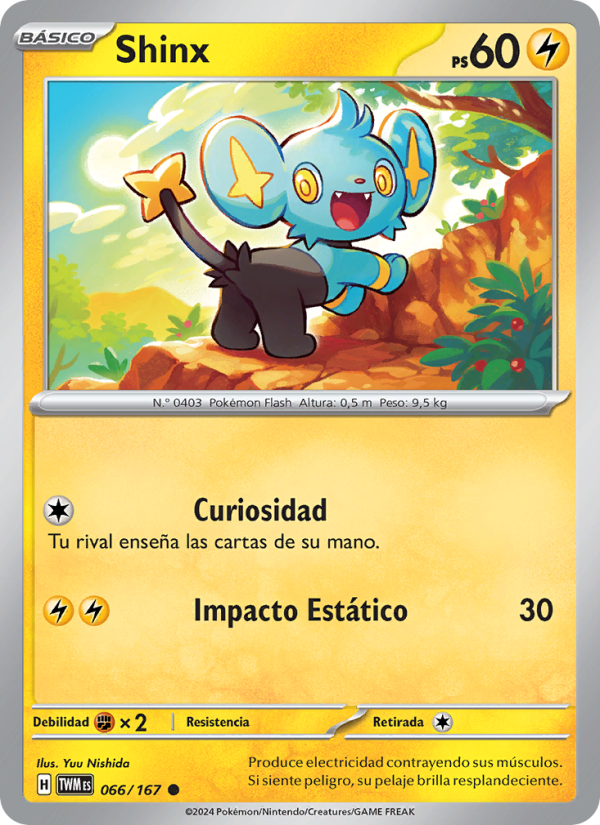 Shinx 066 — Twilight Masquerade (Spanish Pokémon TCG card)