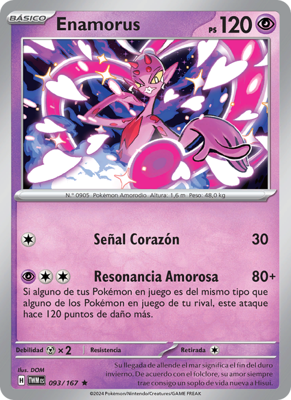 Enamorus 093 — Twilight Masquerade (Spanish Pokémon TCG card)