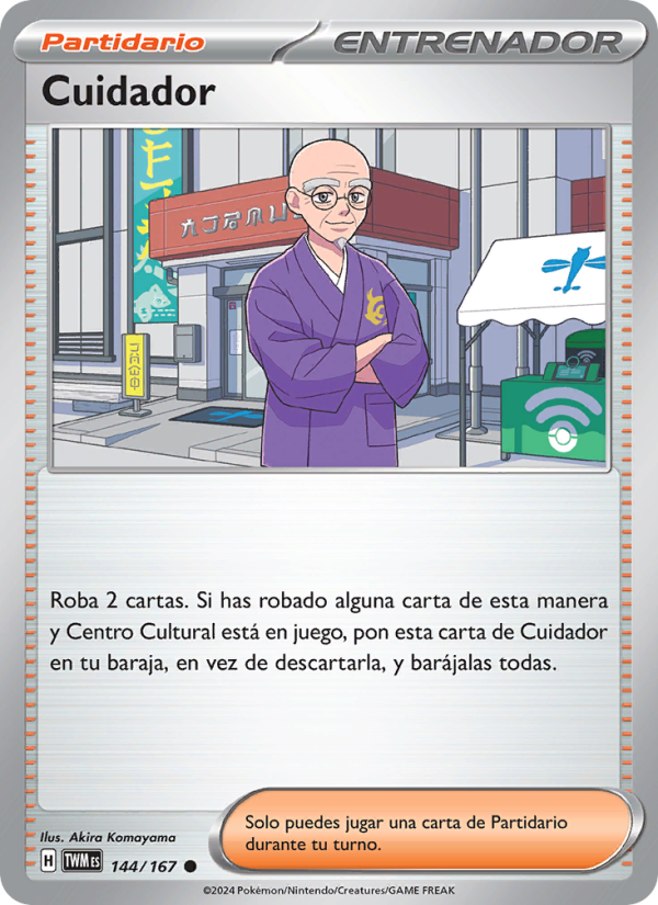 Cuidador 144 — Twilight Masquerade (Spanish Pokémon TCG card)