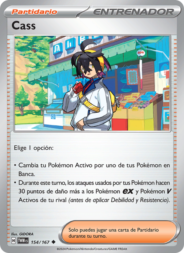 Cass 154 — Twilight Masquerade (Spanish Pokémon TCG card)