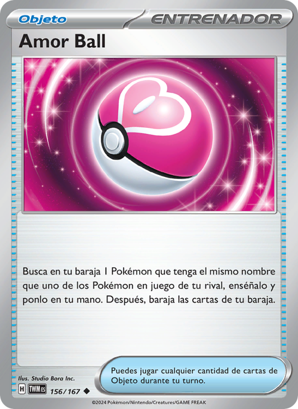 Amor Ball 156 — Twilight Masquerade (Spanish Pokémon TCG card)