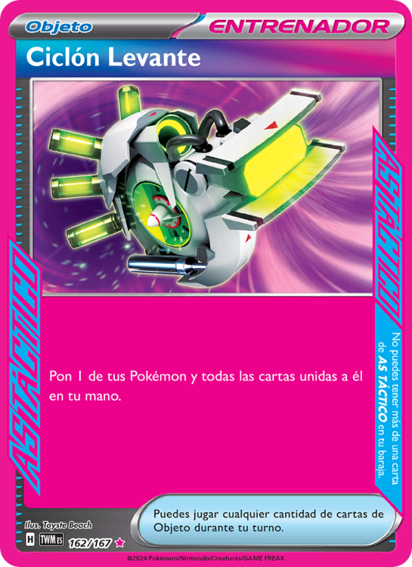 Ciclón Levante 162 — Twilight Masquerade (Spanish Pokémon TCG card)