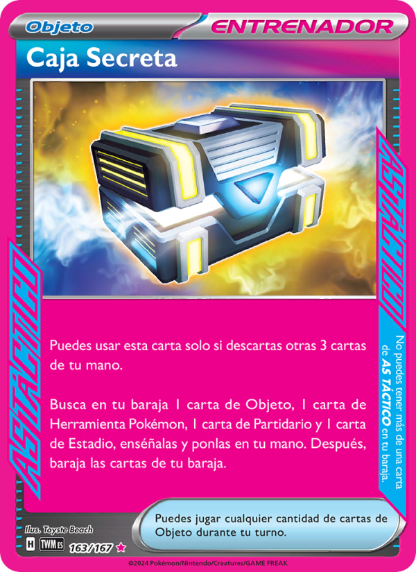 Caja Secreta 163 — Twilight Masquerade (Spanish Pokémon TCG card)