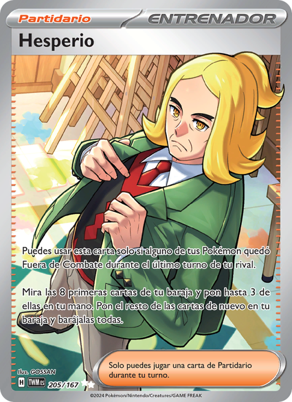Hesperio 205 — Twilight Masquerade (Spanish Pokémon TCG card)