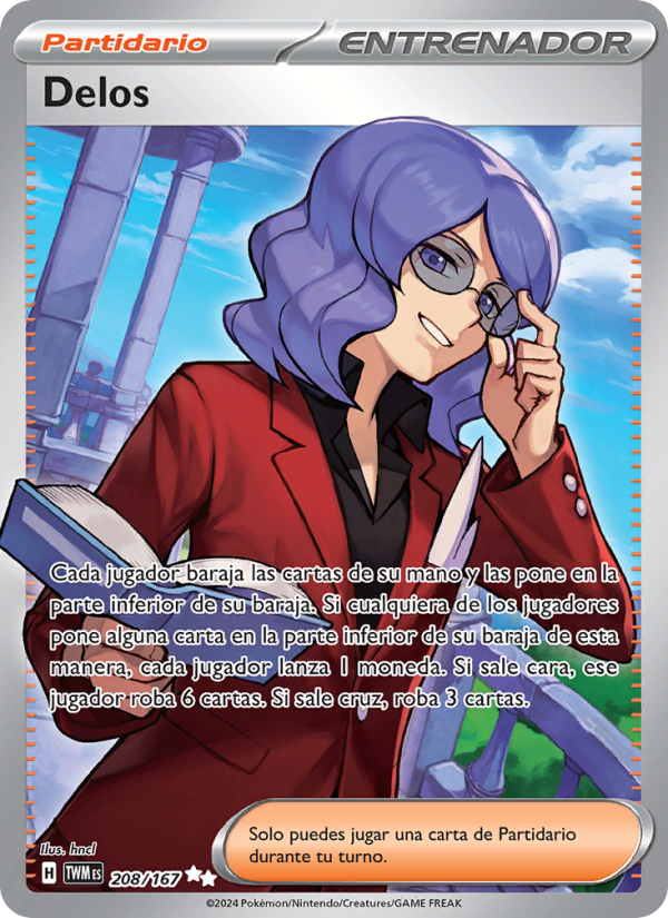 Delos 208 — Twilight Masquerade (Spanish Pokémon TCG card)