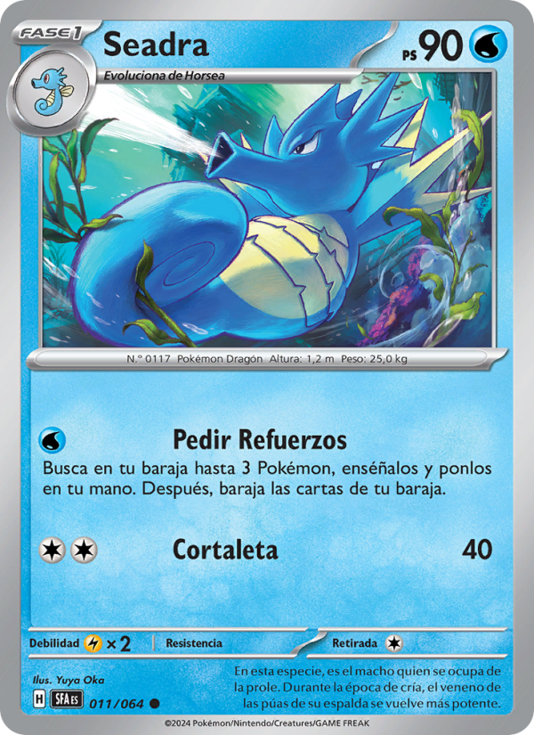 Seadra 011 — Nebel der Sagen (Spanish Pokémon TCG card)