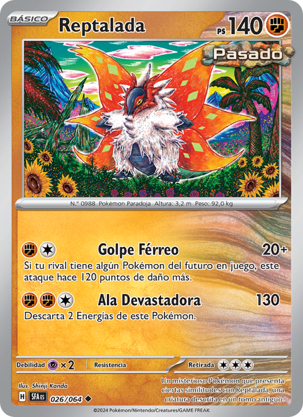 Reptalada 026 — Nebel der Sagen (Spanish Pokémon TCG card)