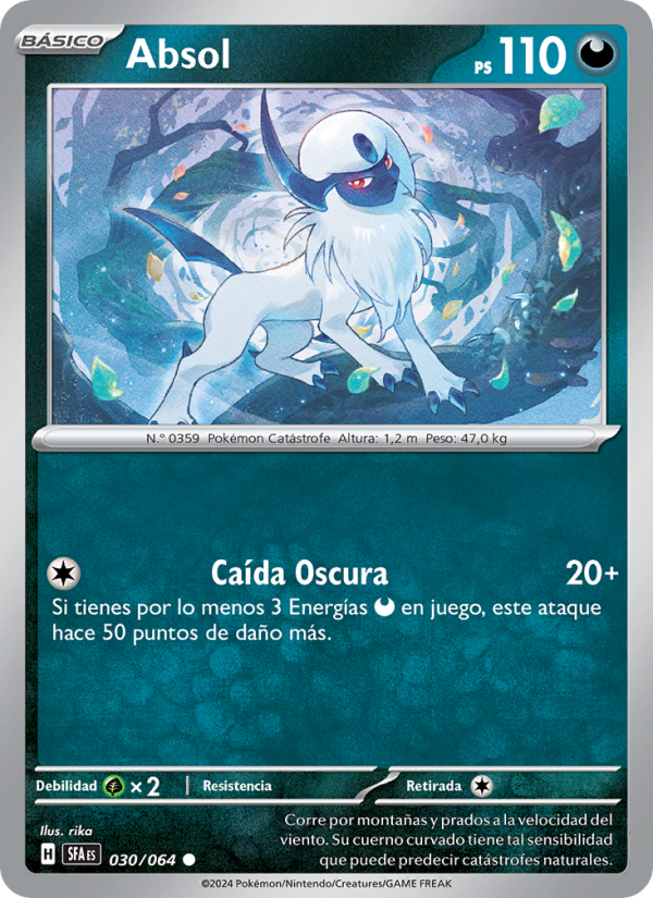Absol 030 — Nebel der Sagen (Spanish Pokémon TCG card)