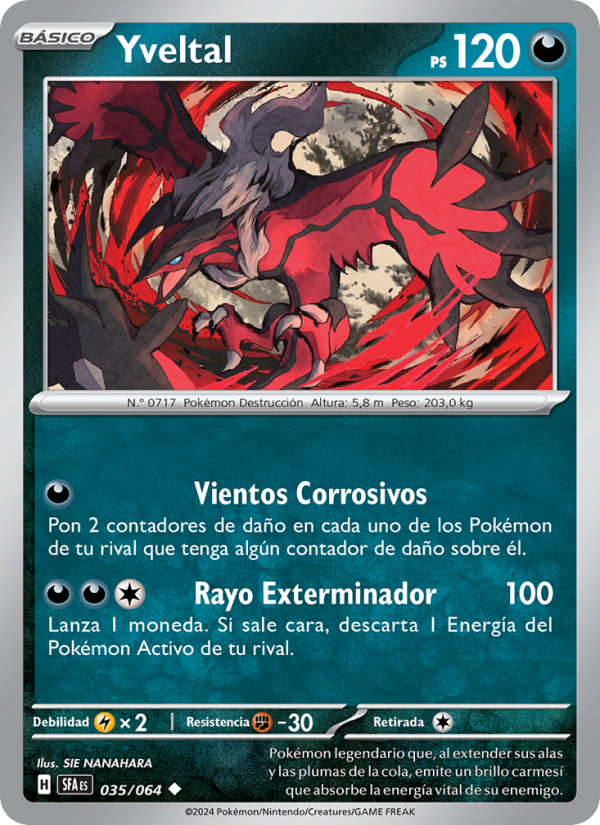 Yveltal 035 — Nebel der Sagen (Spanish Pokémon TCG card)
