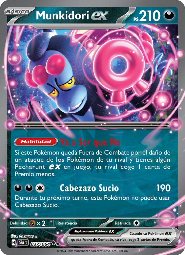 Munkidori ex 037 — Nebel der Sagen (Spanish Pokémon TCG card)