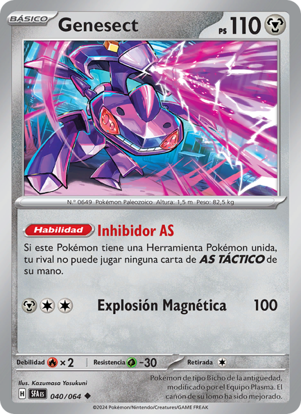Genesect 040 — Nebel der Sagen (Spanish Pokémon TCG card)
