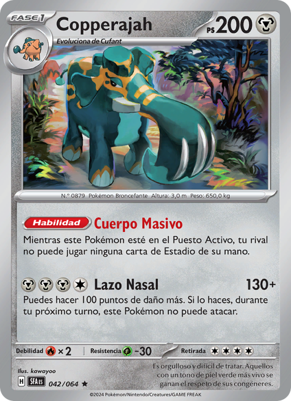 Copperajah 042 — Nebel der Sagen (Spanish Pokémon TCG card)