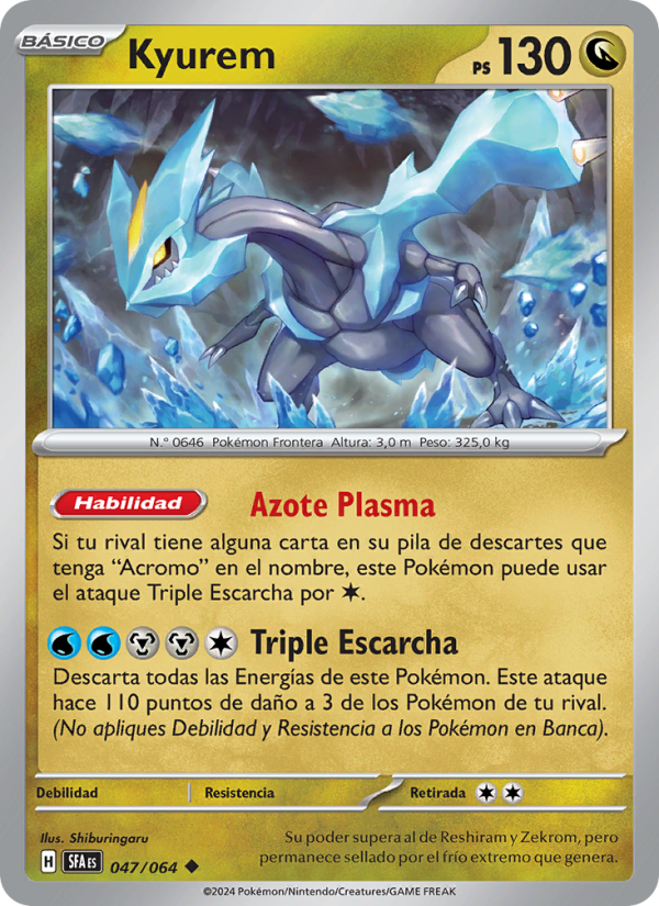 Kyurem 047 — Nebel der Sagen (Spanish Pokémon TCG card)