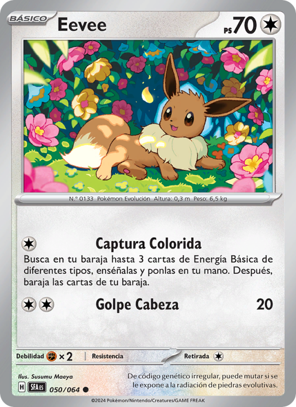 Eevee 050 — Nebel der Sagen (Spanish Pokémon TCG card)