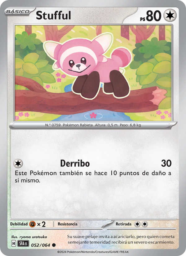 Stufful 052 — Nebel der Sagen (Spanish Pokémon TCG card)