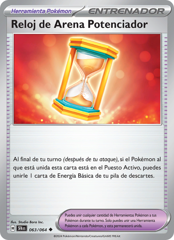 Reloj de Arena Potenciador 063 — Nebel der Sagen (Spanish Pokémon TCG card)