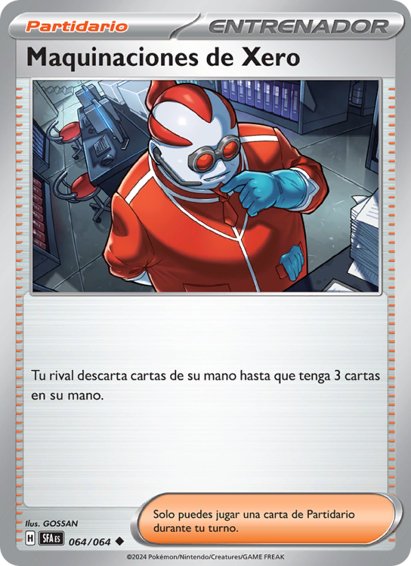 Maquinaciones de Xero 064 — Nebel der Sagen (Spanish Pokémon TCG card)