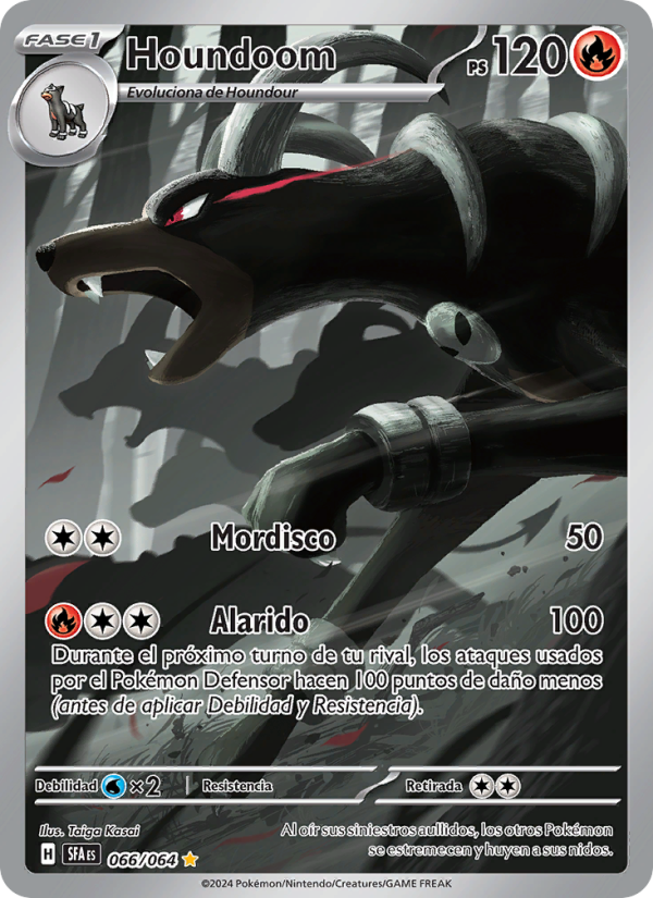 Houndoom 066 — Nebel der Sagen (Spanish Pokémon TCG card)