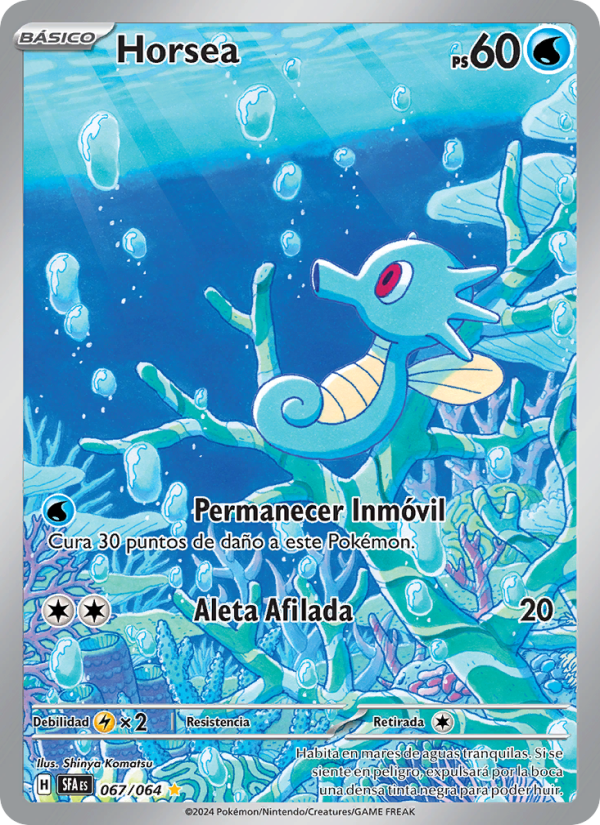 Horsea 067 — Nebel der Sagen (Spanish Pokémon TCG card)