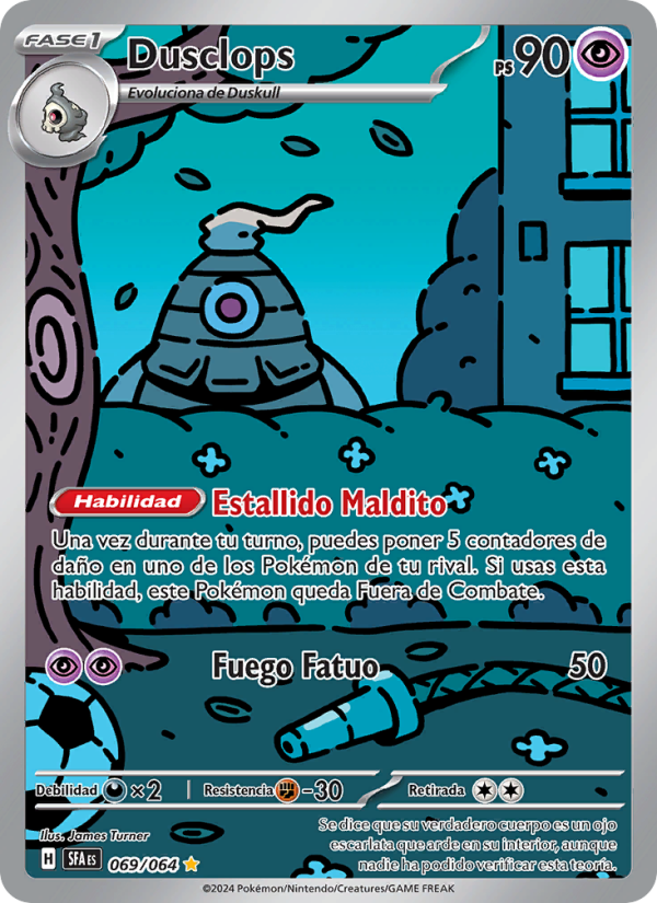Dusclops 069 — Nebel der Sagen (Spanish Pokémon TCG card)