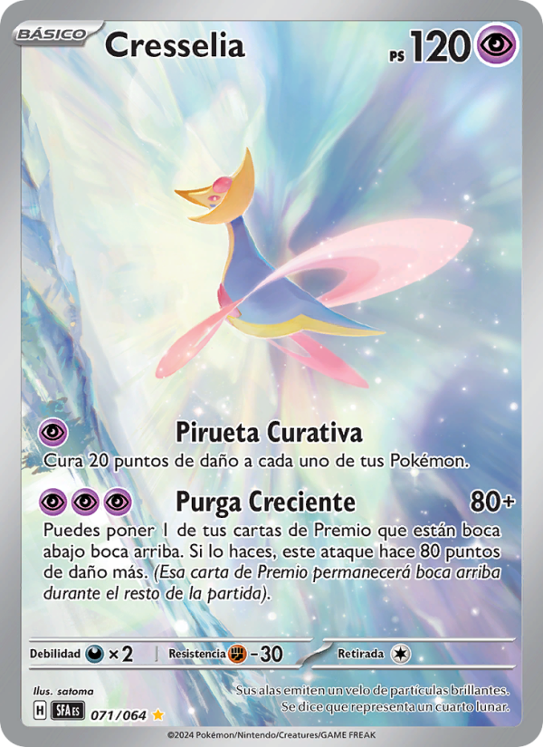Cresselia 071 — Nebel der Sagen (Spanish Pokémon TCG card)