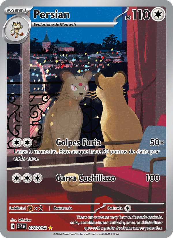 Persian 078 — Nebel der Sagen (Spanish Pokémon TCG card)
