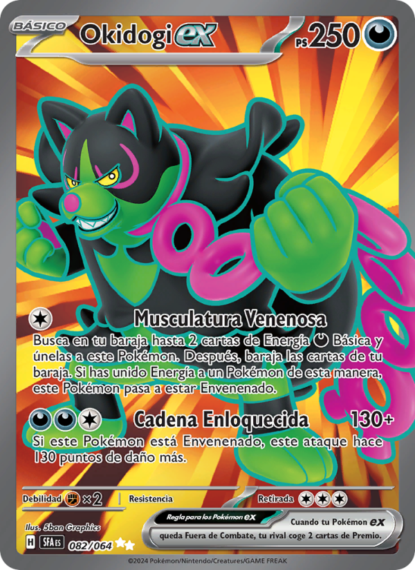 Okidogi ex 082 — Nebel der Sagen (Spanish Pokémon TCG card)