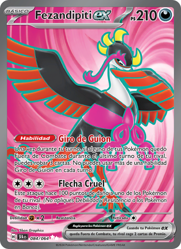 Fezandipiti ex 084 — Nebel der Sagen (Spanish Pokémon TCG card)