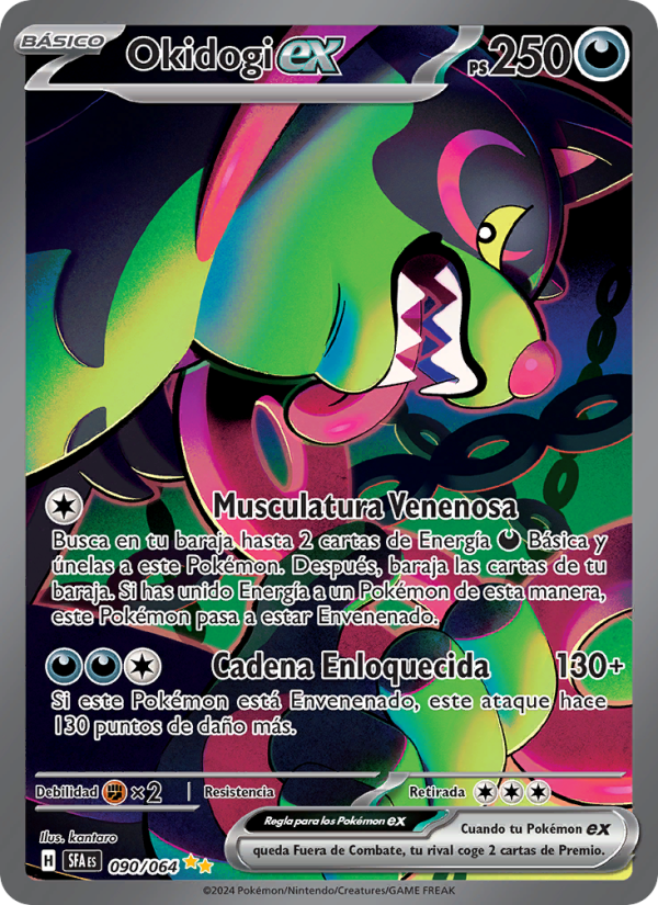 Okidogi ex 090 — Nebel der Sagen (Spanish Pokémon TCG card)
