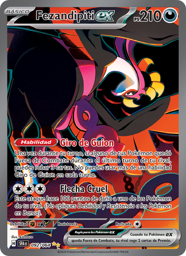 Fezandipiti ex 092 — Nebel der Sagen (Spanish Pokémon TCG card)