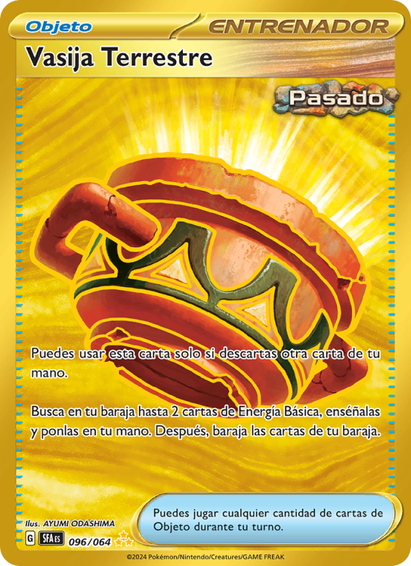 Vasija Terrestre 096 — Nebel der Sagen (Spanish Pokémon TCG card)