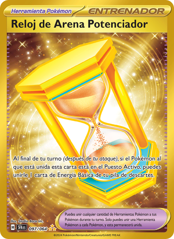 Reloj de Arena Potenciador 097 — Nebel der Sagen (Spanish Pokémon TCG card)