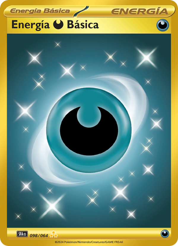 Energía Darkness Básica 098 — Nebel der Sagen (Spanish Pokémon TCG card)