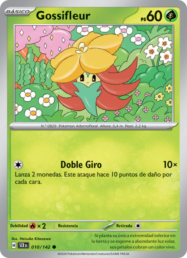 Gossifleur 010 — Stellar Crown (Spanish Pokémon TCG card)