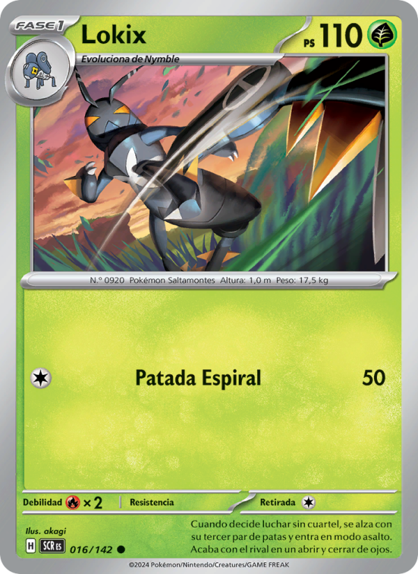 Lokix 016 — Stellar Crown (Spanish Pokémon TCG card)