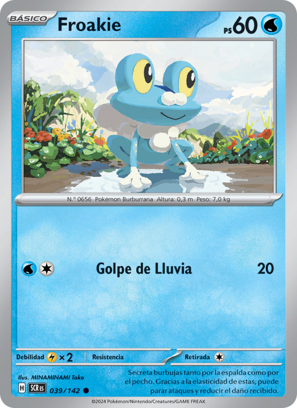 Froakie 039 — Stellar Crown (Spanish Pokémon TCG card)