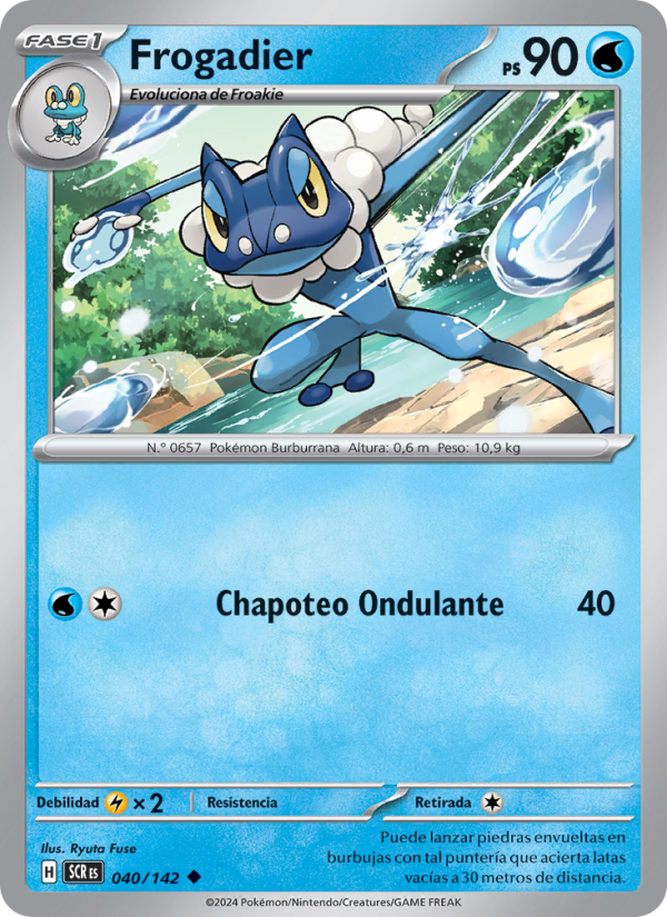 Frogadier 040 — Stellar Crown (Spanish Pokémon TCG card)