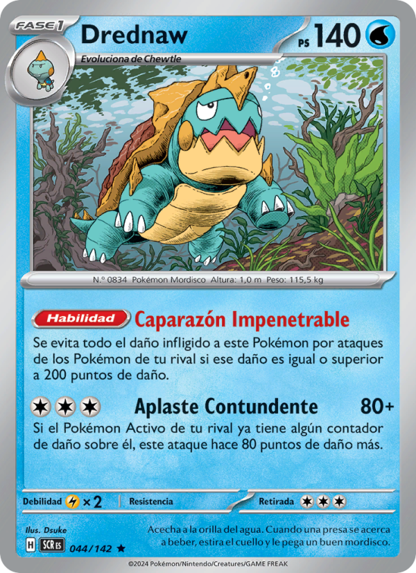 Drednaw 044 — Stellar Crown (Spanish Pokémon TCG card)