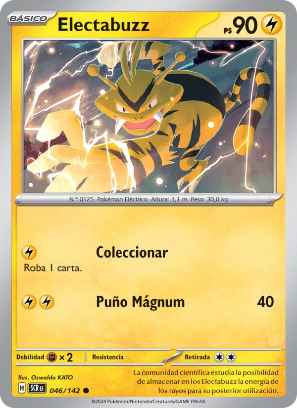 Electabuzz 046 — Stellar Crown (Spanish Pokémon TCG card)