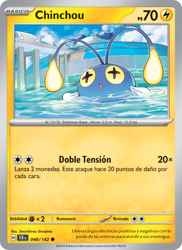 Chinchou 048 — Stellar Crown (Spanish Pokémon TCG card)