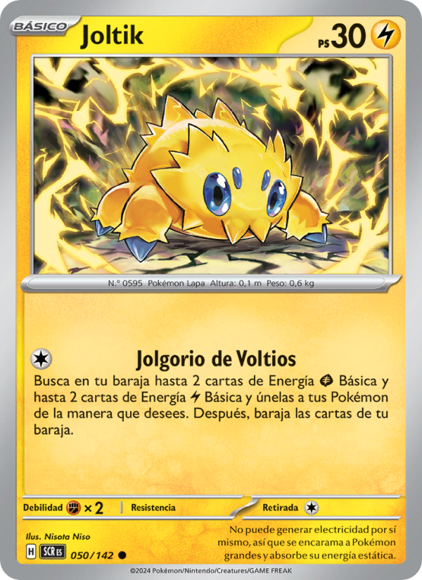 Joltik 050 — Stellar Crown (Spanish Pokémon TCG card)