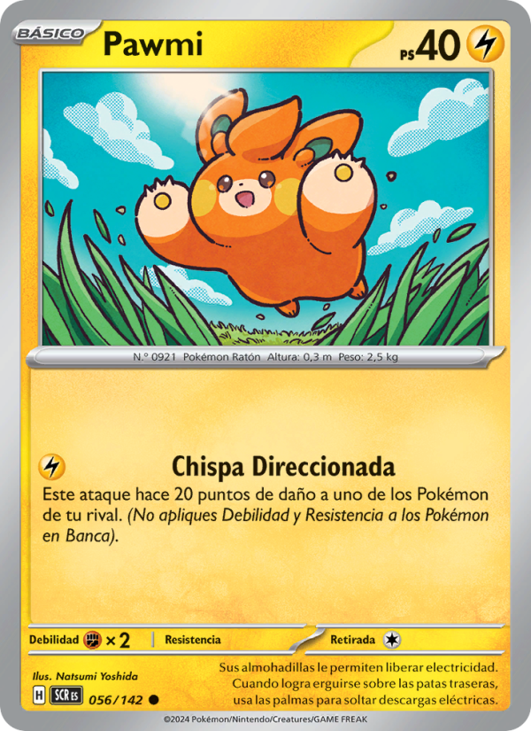 Pawmi 056 — Stellar Crown (Spanish Pokémon TCG card)