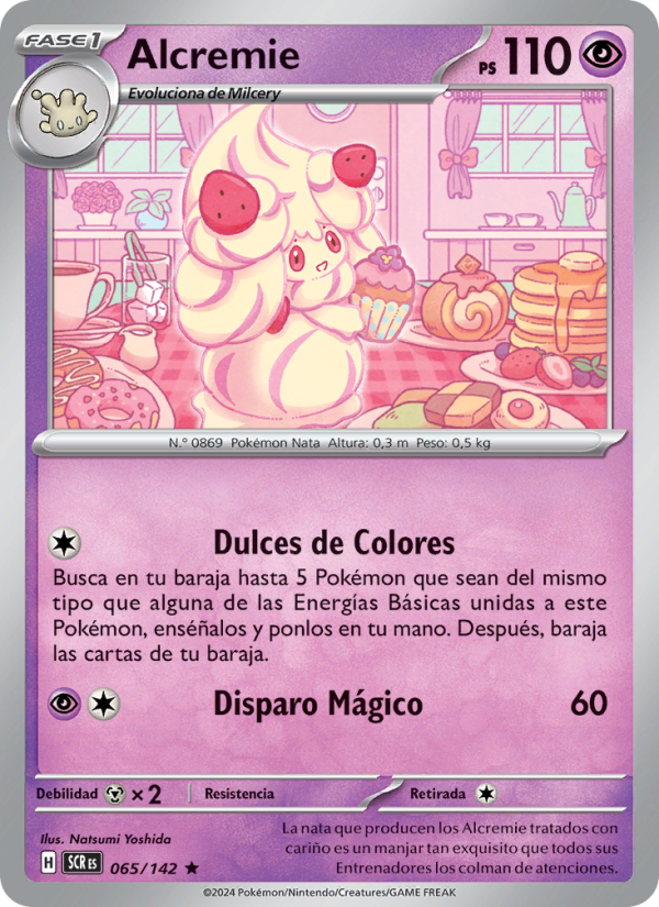 Alcremie 065 — Stellar Crown (Spanish Pokémon TCG card)