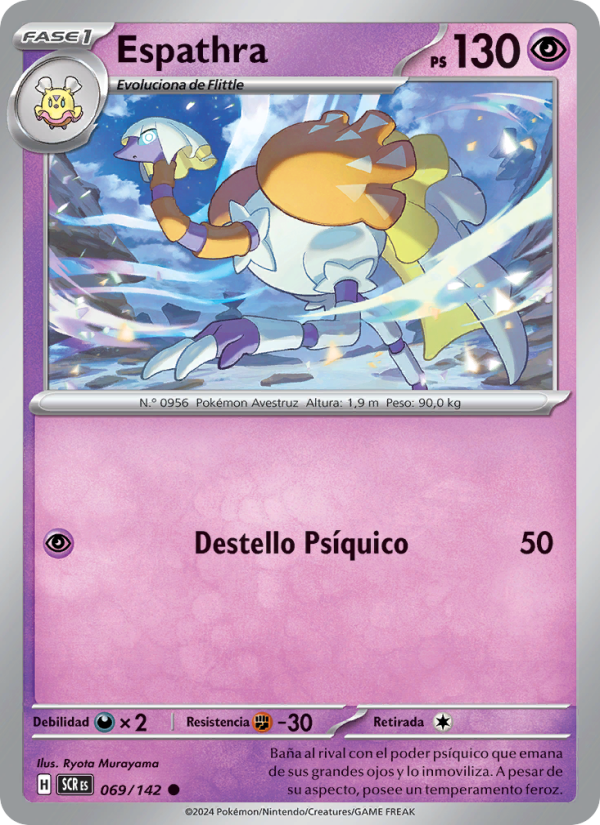 Espathra 069 — Stellar Crown (Spanish Pokémon TCG card)